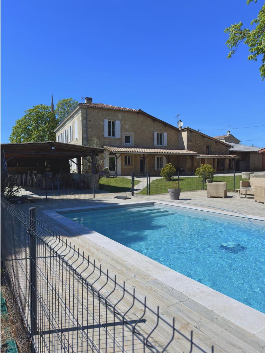 Elegance Et Charme Au Coeur Des Vignes - Piscine Et Decoration Artisanale Villa Le Pian-sur-Garonne Exterior photo