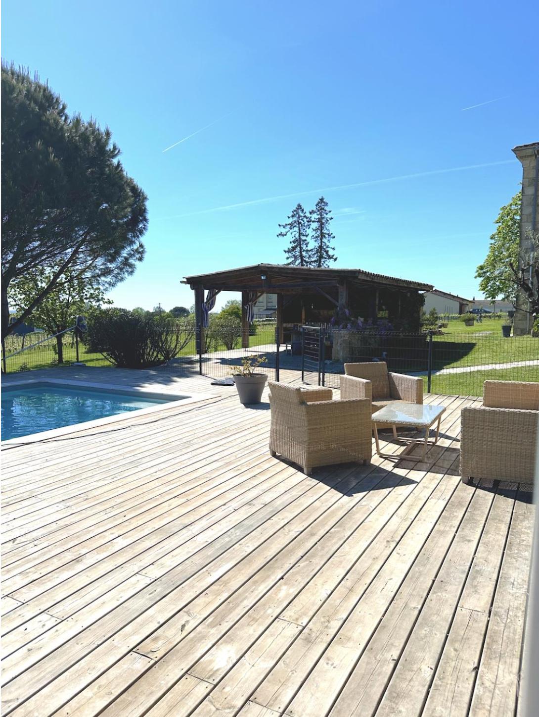 Elegance Et Charme Au Coeur Des Vignes - Piscine Et Decoration Artisanale Villa Le Pian-sur-Garonne Exterior photo